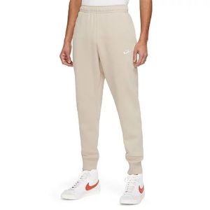 Men's cream Nike Sportswear Club Fleece Joggers Sz: S